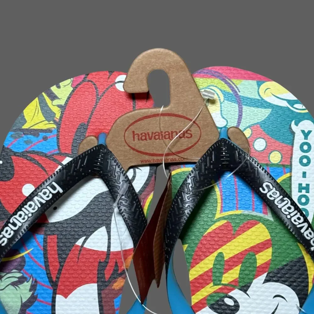 Havaianas Disney Mickey Pluto Flip Flops Mens 8 NWT